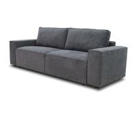 Miroytengo Sofá Cama Dutch para Salón Comedor Estilo Contemporáneo en Color Gris Antracita o Beige de 3 Plazas y con Arcón 239 cm Gray - 239 cm