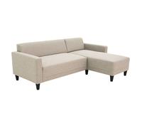 Miroytengo Sofá Chaise Longue Bob, 3 Plazas, Sofá Esquinero Reversible, Beige Beige -