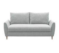 Miroytengo Sofá de 2 o 3 Plazas Mave Salón Comedor Estilo Contemporáneo en Color Gris o Beige con Patas de Madera 145 cm Grey/ wood - 3 seaters 3 seats