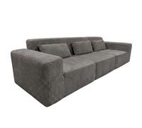 Miroytengo Sofá Modular Horizon 3 plazas Salón Comedor Gris Oscuro 307 cm