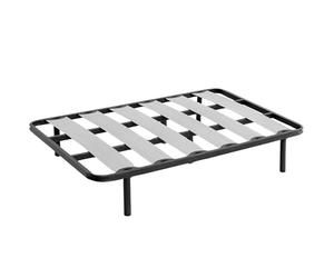 Miroytengo Somier 135x190 cm Balda Ancha, Tubo de Acero 40x30 mm, Refuerzo Central, Láminas de chopo-Flex (con 4 Patas)