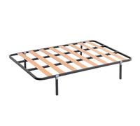 Miroytengo Somier 135x190 cm con 4 Patas - Tubo acerado 30x30 mm, Refuerzo Central, Láminas de Chopo y Pintura Metalizada