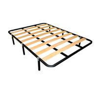 Miroytengo Somier 135x190 cm con 6 Patas, de Tubo acerado 30x30 mm con Refuerzo Central láminas de chopo y Pintura Metalizada