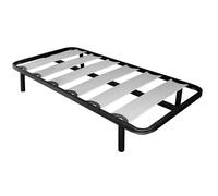Miroytengo Somier 90x190 cm Balda Ancha, Tubo de Acero 40x30 mm, Refuerzo Central, Láminas de chopo-Flex (con Patas)