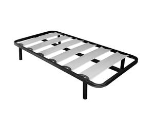 Miroytengo Somier 90x190 cm Balda Ancha, Tubo de Acero 40x30 mm, Refuerzo Central, Láminas de chopo-Flex (con Patas)