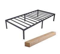 Miroytengo Somier de Láminas Metálicas Desmontable, Altura 36 cm, Cama Individual Lary, Base Cama Metal Negro Negro - 90x190 cm