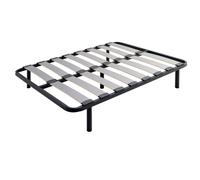 Miroytengo Somier Neo Balda Ancha, Tubo de Acero 40x30 mm, Láminas de chopo-Flex, Con o Sin Patas, en Varias Medidas With legs - 160x200 cm 160x200cm