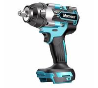 MIRTHBUY Llave de impacto con batería de 700 N.m, 18 V, atornillador de impacto con batería, 1/2 pulgadas, llave de impacto sin escobillas para Makita BL1830, BL1830B, BL1840, BL1840B, BL1850, BL1850B
