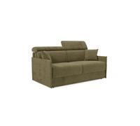 Miryam sofá cama con reposacabezas reclinables en suave tejido antimanchas t31 149 cm verde