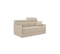 Miryam sofá cama con reposacabezas reclinables en suave tejido antimanchas t31 169 cm beige
