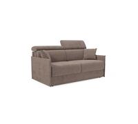 Miryam sofá cama con reposacabezas reclinables en suave tejido antimanchas t31 189 cm marron