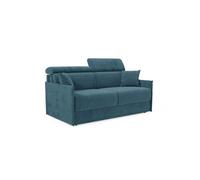 Miryam sofá cama con reposacabezas reclinables en suave tejido antimanchas t31 189 cm petroleo