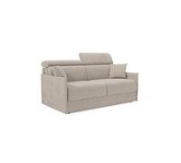 Miryam sofá cama con reposacabezas reclinables en suave tejido antimanchas t31 189 cm topo