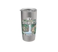Mis sedimentos exactamente divertido geólogo caza rocas Vaso térmico de acero inoxidable de doble pared