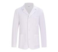 MISEMIYA - Bata Laboratorio Unisex - Bata Blanca Laboratorio Hombre - Bata Medico Mujer - Bata de Laboratorio Hombre 8164 - XXL, Blanco