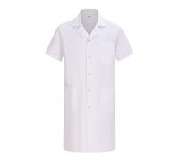 MISEMIYA - Bata Laboratorio Unisex - Bata Blanca Laboratorio Hombre - Bata Medico Mujer - Bata de Laboratorio Hombre Q8162 - XL, Blanco