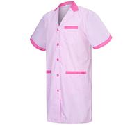 MISEMIYA - Bata Laboratorios Caballero Cuello Solapa con Manga Larga Uniforme Laboral CLINICA Hospital Limpieza Ref:816 - XS, Fucisa 68