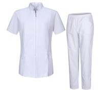 MISEMIYA Camisas Laboratorio Y PANTALÓN Sanitarios Mujer Uniforme Sanitarios,Peluquero, Empleado de SPA, o masajista - Ref.829-8312