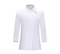 MISEMIYA - CHAQUETA COCINERA MUJER - UNIFORMES CHEF MUJER CHAQUETA MUJER DE COCINA 731 - XXL, Blanco