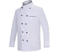 MISEMIYA - CHAQUETA COCINERA MUJER - UNIFORMES CHEF MUJER CHAQUETA MUJER DE COCINA - Ref.844-3XL, Chaquetas Cocinera 844 - Blanco