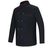 MISEMIYA - CHAQUETA COCINERA MUJER - UNIFORMES CHEF MUJER CHAQUETA MUJER DE COCINA - Ref.844-3XL, Chaquetas Cocinera 844 - Negro