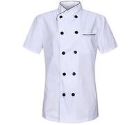 MISEMIYA - CHAQUETA COCINERA MUJER - UNIFORMES CHEF MUJER CHAQUETA MUJER DE COCINA - Ref.8441-3XL, Chaquetas Cocinera 8441 - Blanco