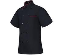 MISEMIYA - CHAQUETA COCINERA MUJER - UNIFORMES CHEF MUJER CHAQUETA MUJER DE COCINA - Ref.8441 - L, Chaquetas Cocinera 8441 - Negro