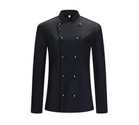 MISEMIYA - CHAQUETA COCINERA MUJER - UNIFORMES CHEF MUJER CHAQUETA MUJER DE COCINA - Ref.848 - M, Chaquetas Cocinera 848 - Negro