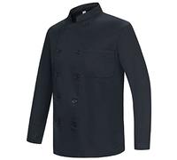 MISEMIYA - Chaqueta Cocinero Hombre - Chaqueta de Chef Hombre - Uniforme Hosteleria - - Ref.842 - M, Chaquetas Cocinero 842 - Negro