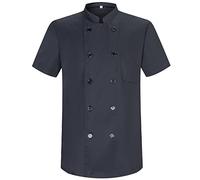 MISEMIYA - Chaqueta Cocinero Hombre - Chaqueta de Chef Hombre - Uniforme Hosteleria - Ref.8421-3XL, Negro 21