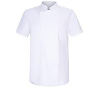 MISEMIYA - Chaqueta Cocinero Hombre - Chaqueta de Chef Hombre - Uniforme Hosteleria - Ref.8421 - XXL, Blanco 21