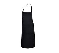 MISEMIYA - DELANTAL HOMBRE MUJER (70mm x 90mm) DELANTAL COCINERO CHEF CAMARERO FRUTERIA LIMPIEZA HOGAR 867 - Negro