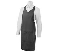 MISEMIYA - Delantal Limpieza con Bolsillo 85mm*70mm - Ref.8601 - Talla Único, Gris