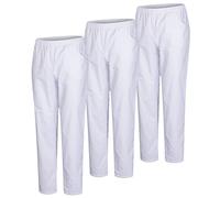 MISEMIYA - Pack 3 Pcs - PANTALÓN Sanitario Unisex - Uniforme Sanitario Uniformes MEDICOS PANTALÓN DE Trabajo - M, Blanco 21