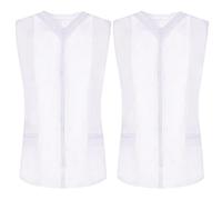 MISEMIYA - Paquete 2 Unidades - Camisa Sanitaro Mujer Sin Manga Uniformes Limpieza Uniformes Medicos Clinica Veterinarias 2-818 - XXL, Blanco