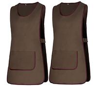 MISEMIYA - Paquete 2 Unidades - Delantal Limpieza Uniforme Laboral CLINICA MÉDICOS Limpieza Veterinaria Sanitarios HOSTELERÍA- Ref.868 - XL, Marron 21