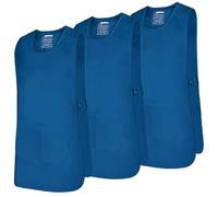 MISEMIYA - Paquete 3 Unidades - Delantal Limpieza Uniforme Laboral CLINICA MÉDICOS Limpieza Veterinaria Sanitarios HOSTELERÍA- Ref.868 - XL, Azul 37