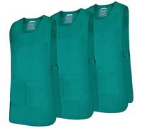 MISEMIYA - Paquete 3 Unidades - Delantal Limpieza Uniforme Laboral CLINICA MÉDICOS Limpieza Veterinaria Sanitarios HOSTELERÍA- Ref.868 - M, Verde