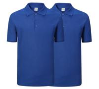MISEMIYA Paquete de 2 Unidades - Polo 100% Algodón Uniforme Laboral Industrial Taller MECÁNICO 2-PO200