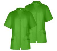 MISEMIYA - Paquetes 2 Unidades - Camisa Sanitario Mujer - Uniforme Sanitario - Uniforme HOSTELERÍA 712 - XXL, Verde Manzana