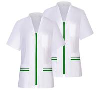 MISEMIYA - Paquetes 2 Unidades - Camisa Sanitario Mujer - Uniforme Sanitario - Uniforme HOSTELERÍA 712 - XXL, Verde Manzana 21