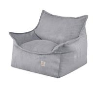 MISIOO Sillón Infantil Roya Cord - Sillón para Niños, Funda de Puf Suave, Sillón de Suelo Tipo Bean Bag, Cordón Premium Oeko-TEX, 80x73x58 cm