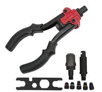 Miskall Remachadora Manual Tuerca de Remache Herramienta de Escariado Ergonómico Antideslizante Acero al Carbono Tratado Térmicamente para Construcción Coches Barcos