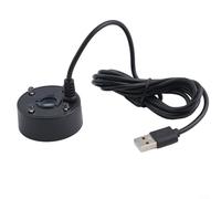 Mist Maker Fogger USB 5V con luces LED coloridas para estanques, peceras, pantallas de agua y decoración interior y exterior (negro)