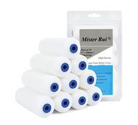 Mister Rui - Rodillo de pintura, mini rodillos de pintura de espuma de alta densidad de 4 pulgadas, juego de rodillos de pintura de esponja pequeña para pinturas al óleo y agua, suministros de pintura