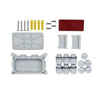 MISUVRSE Caja de herramientas de red de 6 vías, IP68, para WAGO211-412 413 415, industriales y constructores domésticos