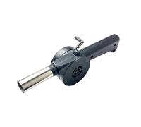 MISUVRSE Soplador de aire de mano ligero, ventilador de barbacoa fácil de llevar, sin baterías ni fuente de alimentación para acampar y cocinar