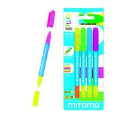Mitama fluo twice ? rotuladores de doble punta de colores neón ?