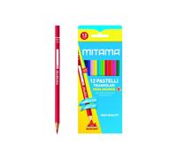 Mitama - lápices de colores triangulares lacados - estuche de 12 piez