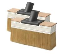 Mitclear Brochas Pintura como Recambio(2 Juegos), Pincel Plano de 18cm con Cerdas Gruesas, Brocha Pintura de Suelo Madera Exterior, Cepillo de Pintura para Grandes Superficies, Barniz